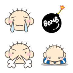 Kachan's emoji and balloon(negative)