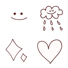 brown white emoji