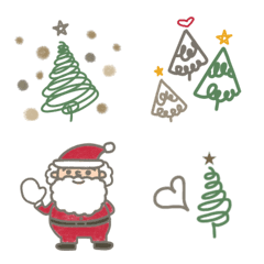 シンプルおしゃれなクリスマス絵文字 Line絵文字 Line Store