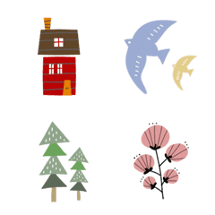  Scandinavian cute emoji Various mixes
