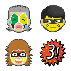 pro wrestling paint wrestler emoji