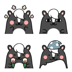 Very cute skunk emoji