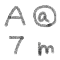 Simple alphabet emoji ver. soft
