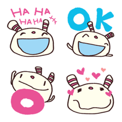 The striped rabbit  Doodle Emoji