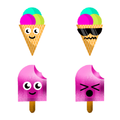 Handdrawn Ice Cream Emoji