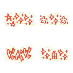 紅色黃色分隔裝飾線條