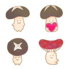 Cute mashroom Emoji.