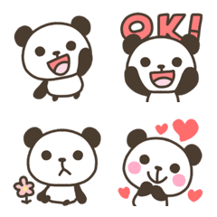 Emoticon panda criança