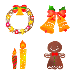 Picture book style Christmas MIX emoji