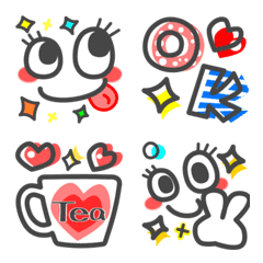 Adult pop and cute emoji
