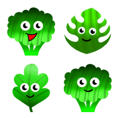Handdrawn Green Vegetable Emoji