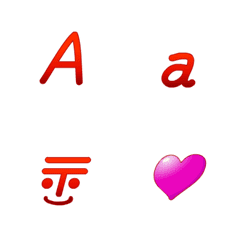 Fashionable gradient Emoji 2 Alphabet