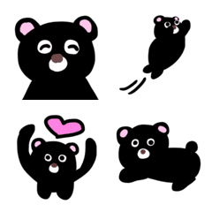 Black bear Emoji. – LINE Emoji | LINE STORE