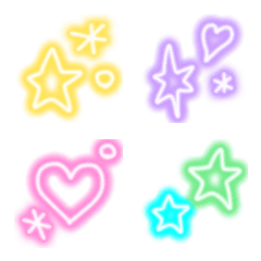Neon glitter Emoji