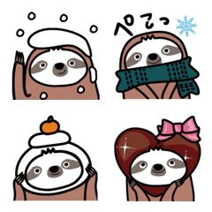 Emoji winter Sloth  