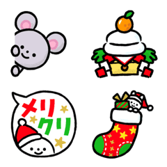 Christmas&New Year!Put on photo Emoji