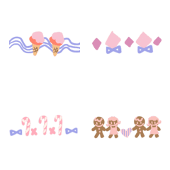 夢幻粉色可愛分隔裝飾線 4.0版