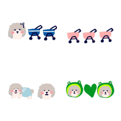 可愛貴賓狗裝飾分隔線2