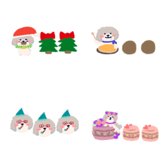 可愛弟弟甜點聖誕節新年快樂裝飾分隔線