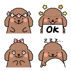 Very cute toy poodle emoji