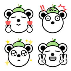 Bo bear with his hat emoji