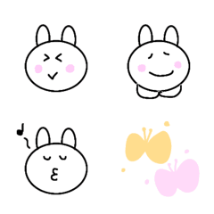 A rabbit simple kawaii Emoji