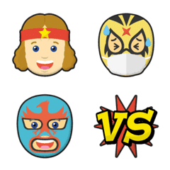 pro wrestling babyface wrestler emoji