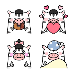 Very cute and funny zebra emoji