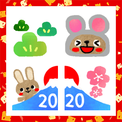 Rabbisuke happy new year's holiday 2020