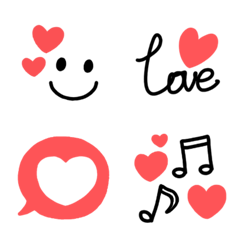 みんな が使えるかわいいハート絵文字♡ - LINE絵文字 | LINE STORE