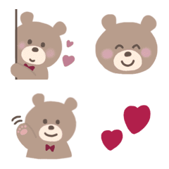 sweet and girly bear of Emoji 2