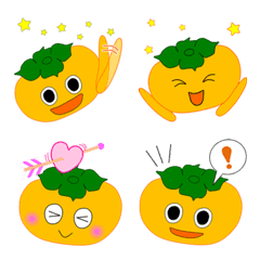 Kaki Emoji ( persimmon Emoji )