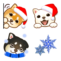 Dogs over Flowers2 (Christmas, new year)