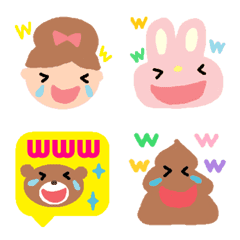 Various laugh set emoji3
