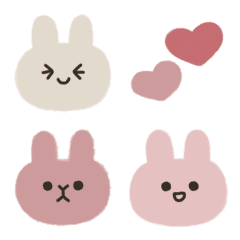 Pink adorable bunnies fuwa