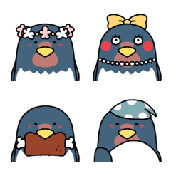 Very cute swallow emoji