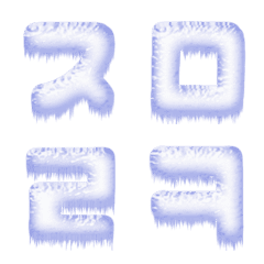 Freeze Snow (Hangul letters) Emoji Cute