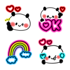 neon panda Emoji (1)