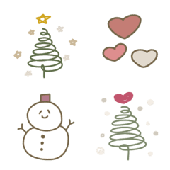 Winter bunnies emoji