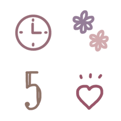 brown and smoky color simple Emoji 5