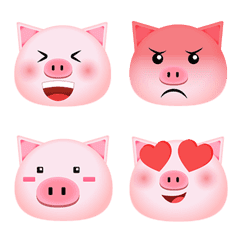  Pink piggy Emoji