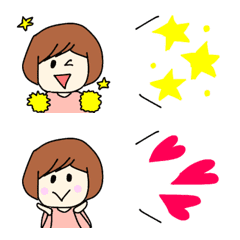 kawaii girl Simple Emoji