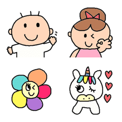 Happy children emoji