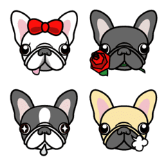 Various French Bulldog Emoji#1