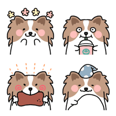 Very cute papillon emoji