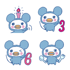  Birthday Mouse Celebration Emoji
