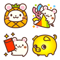 CUTE MOUSE's Lunar New Year's Emoji 2020