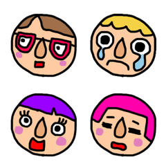 Full face set emoji 01