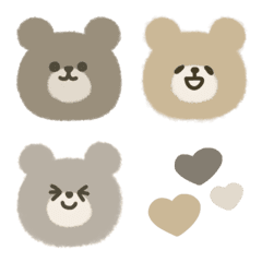 Gray color bears 