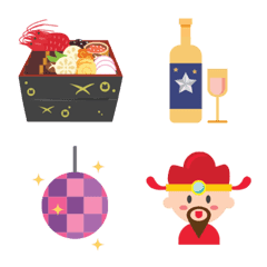 Eastern & Western New Year Emojis